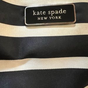 Kate Spade black and white stripped tote